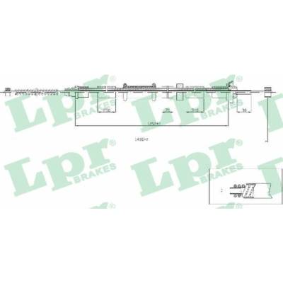 Ťažné lanko, parkovacia brzda LPR C0518B