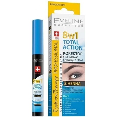 Eveline Total Action Korektor na obočie s henou 10 ml