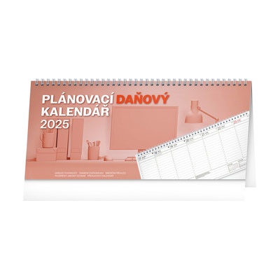 NOTIQUE Stolový Plánovací daňový 33 x 14,5 cm 2025