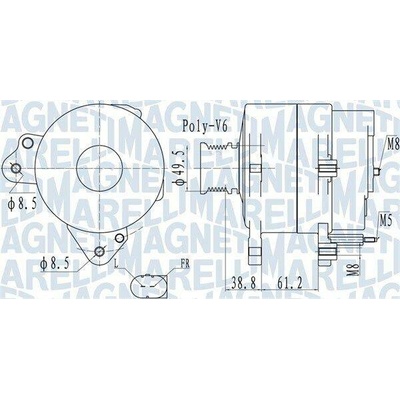 Generátor MAGNETI MARELLI 063732137010