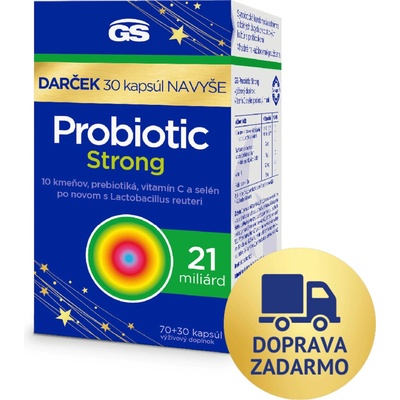 GS Probiotic Strong 2024 70 + 30 kapsúl