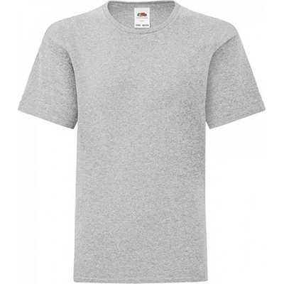 Fruit Of The Loom slimfit tričko Iconic 150 g m šedá melír
