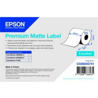 Epson Premium Matte Label 102mm x 60m C33S045741
