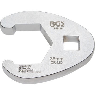BGS technic Plochý otevřený klíč 12,5 mm 1/2" 36 mm BGS 1759-36