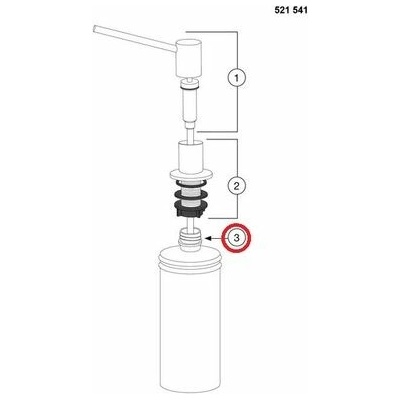 Blanco Náhradní nádobka na saponát 300 ml, 122237
