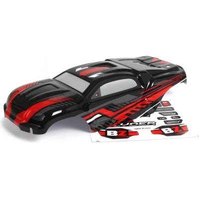 HPI RACING Купе тръги 1/16 HPI Racing Blackzon Painted Truck Body ST (Black/Red) 1/16 HPI540192 (HPI540192)