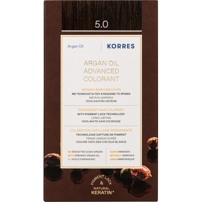 KORRES Боя за коса с арганово масло, 5.0 Светлокестеняво