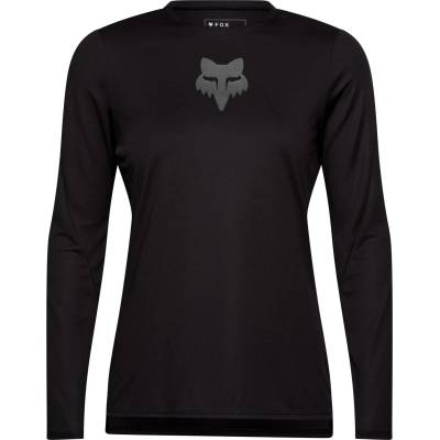 FOX Racing Дамска фланелка с дълъг ръкав за колоездене FOX Racing Women's Ranger L/S Jersey Fox Head Cycling jersey - Black (156-2578-0112)