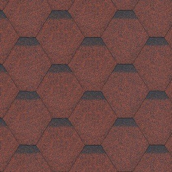 Shinglas Rock Hexagonal červená