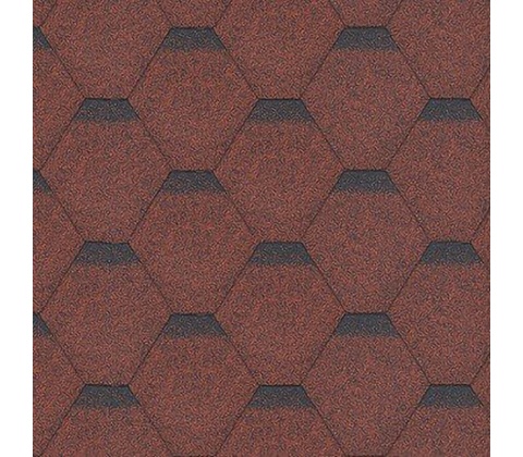 Shinglas Rock Hexagonal červená 3 m²