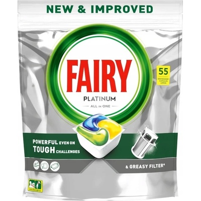 Fairy Platinum All in1 kapsle do myčky nádobí 55 ks
