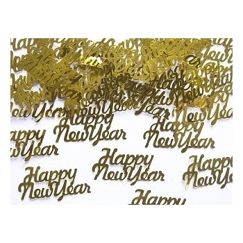 Konfety Happy New Year zlaté 3g P76