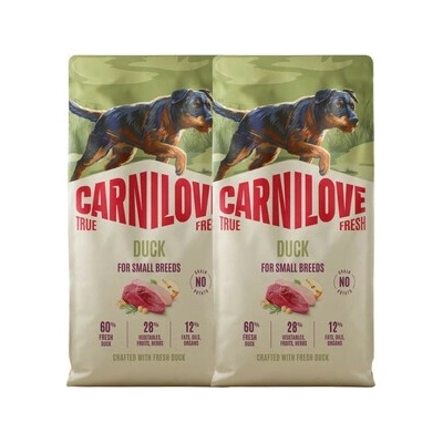 Carnilove True Fresh Dog Duck Adult Small Breeds 2 x 12 kg