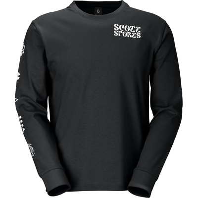 SCOTT Мъжка блуза с дълъг ръкав Scott Tee Graphic L/S Longsleeve - Black (216-8213-0114)