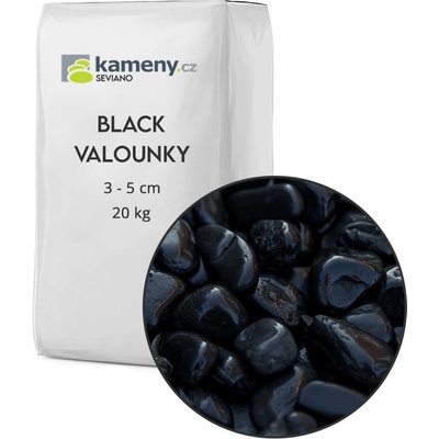 Kameny.cz Black valounky Vyberte si balení: 20 kg, Vyberte si velikostní frakci: 3 - 5 cm – Zboží Dáma