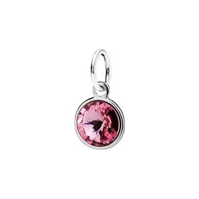 Šperky4U Dětský stříbrný přívěsek Crystals from Swarovski Light Rose CS3700 LR