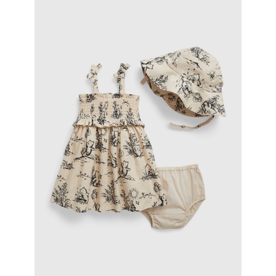 GAP Baby set zo zmesi ľanu Brannan Bear Viacfarebná