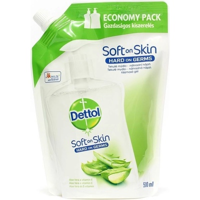 Dettol Aloe Vera Hydratující antibakteriální tekuté mýdlo náhradní náplň 500 ml – Sleviste.cz Dettol Aloe Vera Hydratující antibakteriální tekuté mýdlo náhradní náplň 500 ml – Sleviste.cz