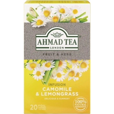 AHMAD TEA Bylinný čaj porciovaný harmanček a citrónová tráva 30 g