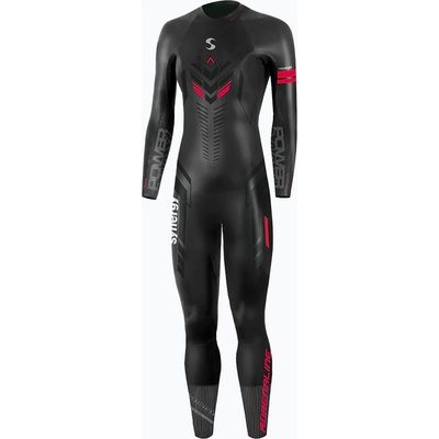 Synergy Дамски неопренов костюм за триатлон Synergy Adrenaline Full Sleeve 5 mm black/red