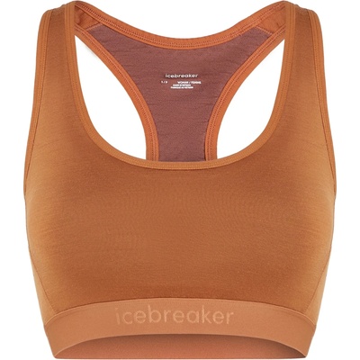 Icebreaker Дамски спортен сутиен Icebreaker Women's Merino 125 Zoneknit Racerback Bra Sports bra - Dusty Clay / Carob / CB - размер XS (114-3155-0311)
