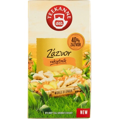 Teekanne World of Ginger Zázvor rakytník bylinný čaj aromatizovaný 20 x 1,75 g