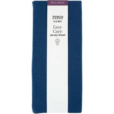 Tesco Home Easy Care Dark Blue plachta 100x200