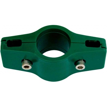 Dvojitá spojka na zvárané pletivo zelená 34 mm