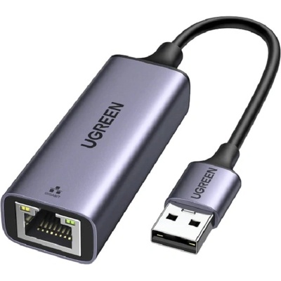 UGREEN Адаптер Ugreen - CM209, USB-A/RJ45, сив (0411020)
