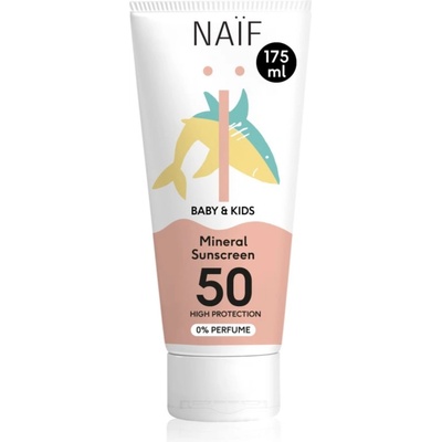 Naïf Baby & Kids Mineral Sunscreen SPF 50 0 % Perfume детски защитен крем 175ml