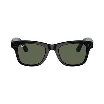 Meta Ray-Ban Wayfarer - Shiny, G15 Green (Large) RW4008 601/7153 černý