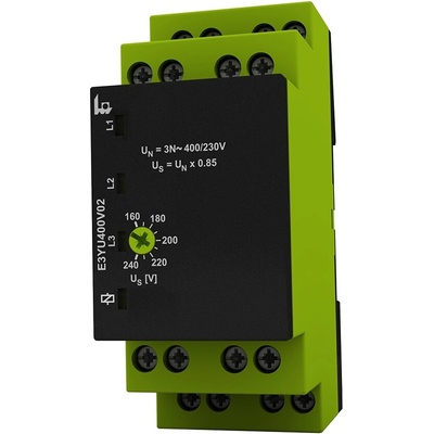 Hlídací relé E3YU400V02 3f napětí 2P TELE Haase 1341403