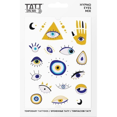 Vodeodolné dočasné tetovačky Hypno Eyes TATTonMe mix