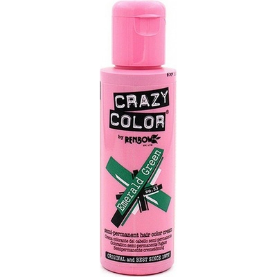 Crazy Color Polotrvalá farba Emerald Green Nº 53 100 ml