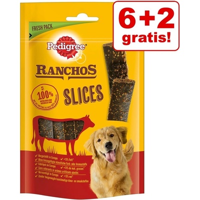 Pedigree Ranchos Slices hovězí 8 x 60 g