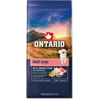 Ontario Adult Large Fish & Brown Rice 24 kg