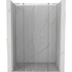 Mexen Velar L Duo плъзгащи се врати за душ 140 cm, прозрачни, четкан никел - 871-140-003-02-97 (871-140-003-02-97)