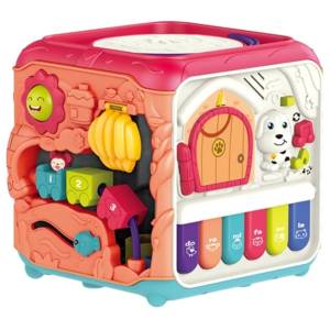 Chipolino Образователна играчка 6 в 1 Chipolino - Куб сортер, пиано (DIG02469865) - ozone