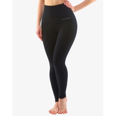 Gina 95037P BAMBUS Sportovní legíny s vysokým pasem černé