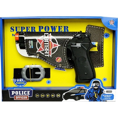 Mac Toys policajná pištoľ s opaskom
