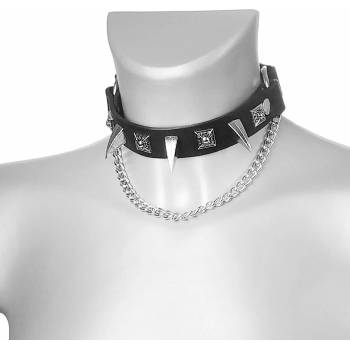 Image 1 of Leather & steel fashion Колие/чокър (ремък за обувка) Eagle claw - LSF3 32