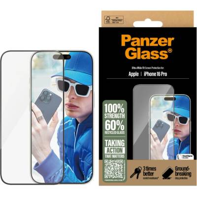 Panzer Стъклен протектор PanzerGlass - iPhone 16 Pro, Ultra-Wide Fit (5715685002380)