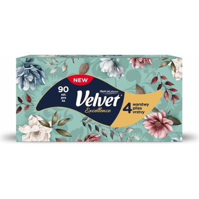VELVET Pleťové ubrousky EXCELLENCE 90 ks