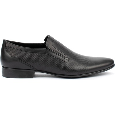 Мъжки елегантни обувки от естествена кожа с лазерна декорация