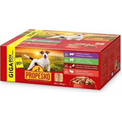 Propesko Dog Giga Box 80 x 100 g