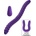 She-E-O Dual-Sided Flexible Vibrator Purple