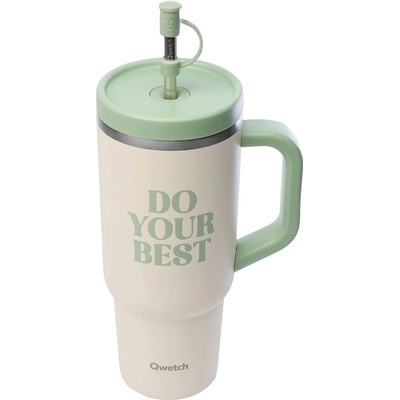 Qwetch Travel cup isotherme inox Level up 900 ml Sand