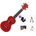 Mahalo MR1-RD SET Red Сопрано укулеле (MR1-RD-SET)