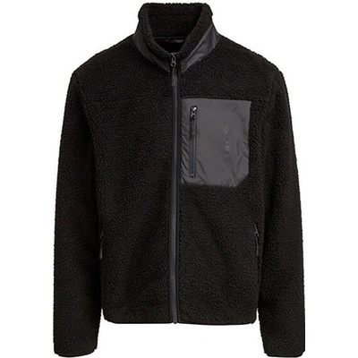 Build Your Brand Bonded Sherpa Unisex BY406 Black