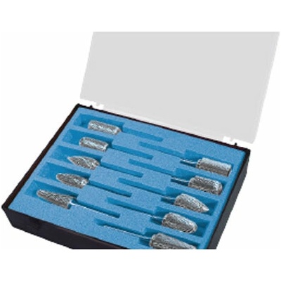 Karnasch 114968U | Sada frézok 10 a 12,0 mm, stopka 6 mm - 10 ks špeciálne univerzálne ozubenie HP-3 PLUS nepovlakované